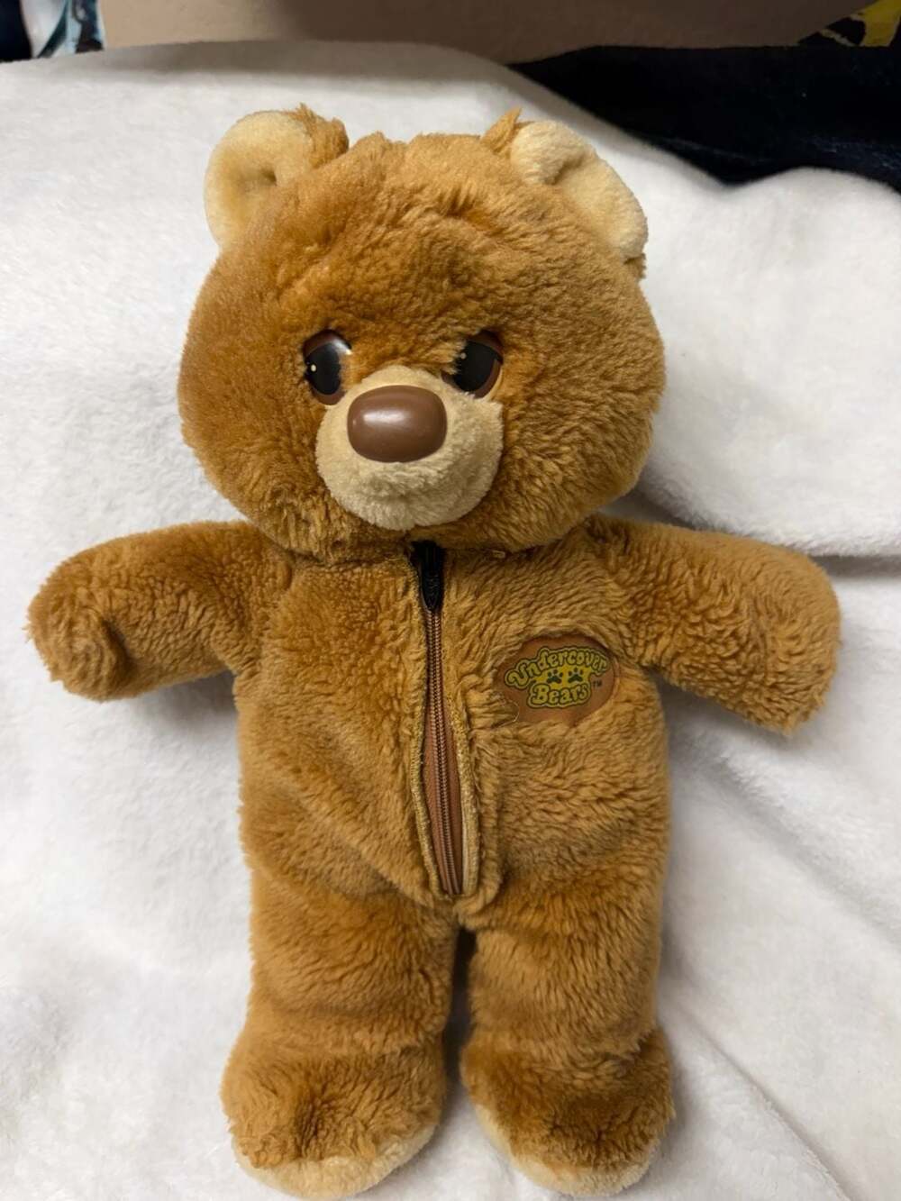 Vintage 1980’s Undercover Bears Honey Bear Plush with Removable Suit